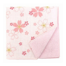 画像をギャラリービューアに読み込む, 和たおるセミウォッシュ　桜もよう　パールピンク
