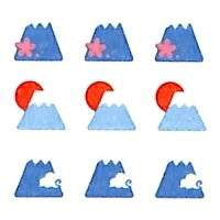 Load image into Gallery viewer, MINDWAVE Seal - Mt. Fuji World Heritage Site Seal Book Lucky Bag Schedule Deco Sticker Diary Reward Flower Alphabet Schedule Book - Timekeeper for Notebooks :4948197501473
