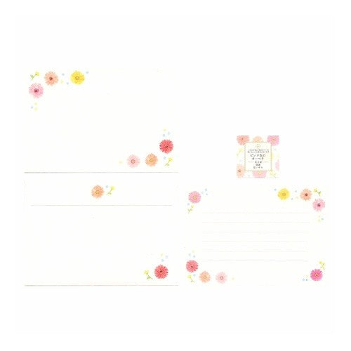 お手紙美人お礼用ﾋﾟﾝｸ色のｶﾞｰﾍﾞﾗ