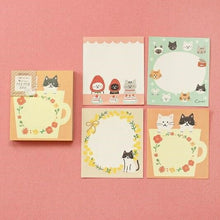 Load image into Gallery viewer, 古川紙工 手帳小物 ･ わたしびより 4designsMEMOPAD ねこ 付箋紙 ﾎﾟｽﾄｲｯﾄ ふせん かわいい おしゃれ 吹き出し 小さい ｷｬﾗｸﾀｰ ﾒﾓ帳 ｽｹｼﾞｭｰﾙ帳 手帳のﾀｲﾑｷｰﾊﾟｰ :4952270243877
