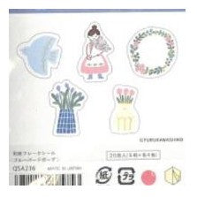 ＃フレークシール ＃和紙 ﾌﾚｰｸｼｰﾙ ﾌﾞﾙｰﾊﾞｰﾄﾞｶﾞｰﾃﾞﾝ 女の子 花柄 パステルカラー ナチュラル かわいい ガーリー デコレーション コラージュ --- : flake seal Japanese paper flake seal bluebir : flake seal Japanese paper flak :4952270295753
