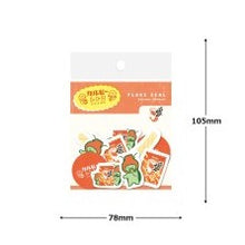 Load image into Gallery viewer, ＃和紙ﾌﾚｰｸｼｰﾙかっぱえびせんｶﾙﾋﾞｰ カルビー かっぱえびせん フレークシールセット カッパくんのスナックタイム 古川紙工 :4952270311156
