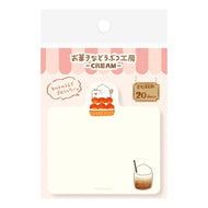 ＃型抜き付箋ネコお菓子などうぶつ工房 : 古川紙工(株) : Die cut sticky notes cat sweets animal workshop : 4952270317011 :4952270317011