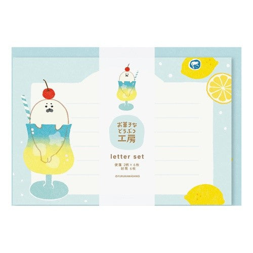 ＃ﾚﾀｰｾｯﾄｿｰﾀﾞあざらしお菓子などうぶつ工房 --- : Letter set soda seal sweets animal workshop :4952270333523