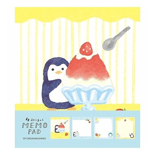 ＃ﾒﾓﾊﾟｯﾄﾞﾍﾟﾝｷﾞﾝとかき氷 --- : Memo pad penguin and shaved ice :4952270333639