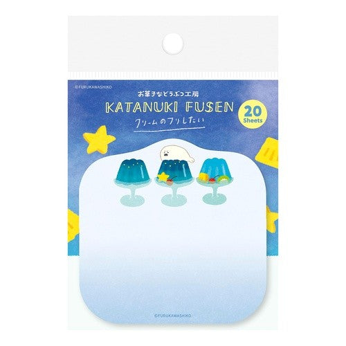 ＃型抜き付箋ｾﾞﾘｰあざらしお菓子などうぶつ工房 --- : Die cut sticky notes jelly seal sweets animal workshop :4952270333950