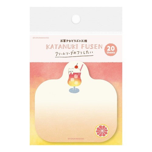 ＃型抜き付箋ｿｰﾀﾞにゃんこお菓子などうぶつ工房 --- : Die cut sticky notes soda cat sweets animal workshop :4952270333967