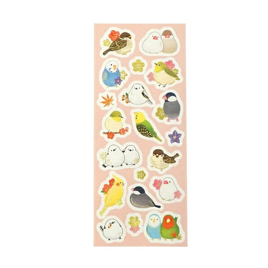 CHIKYU GREETINGS ﾁｷｭｳｸﾞﾘｰﾃｨﾝｸﾞｽ ･ ･ 和紙ｼｰﾙ 鳥 ﾄﾘ とり  ｽｹｼﾞｭｰﾙ帳 手帳のﾀｲﾑｷｰﾊﾟｰ :4963328309117