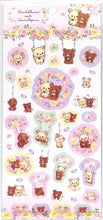 Load image into Gallery viewer, SAN-X San-X Seals / Rilakkuma Korilakkuma meets Chairoikoguma Swing Seal Book Grab Bag Round Stylish Album Decoration Heart Large Quantity Stickers Smartphone Reward Flower Cute Schedule Book Notebook Timekeeper :4974413742474
