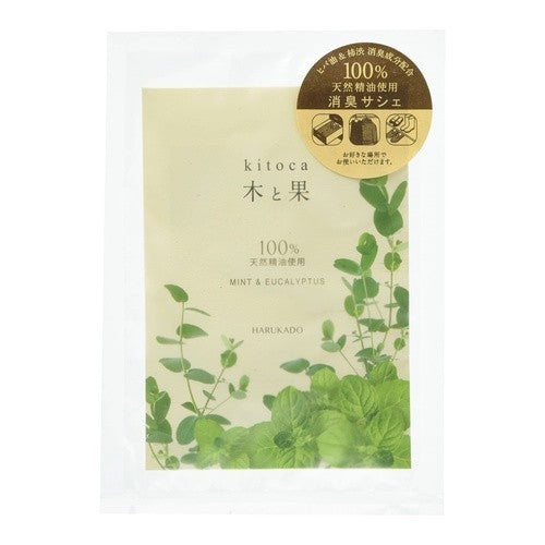 ＃晴香堂 木と果 消臭サシェ ミント&ユーカリ サシェ : 春香堂(HARUKADO) : Harukado Ki to Ka deodorant sachet mint & eucalyptus sachet : 4976363128933 :4976363128933