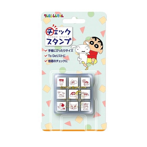 ＃ｸﾚﾖﾝしんちゃんﾁｪｯｸｽﾀﾝﾌﾟ --- : Creon Shin-chan check stamp :4977524129851