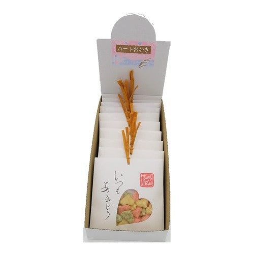 感謝のしおり　ﾊｰﾄおかき　白　22g