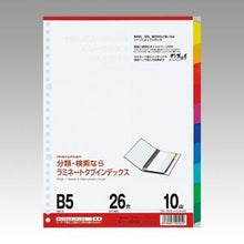 画像をギャラリービューアに読み込む, Ｂ５ラミタブ見出し　１０山

