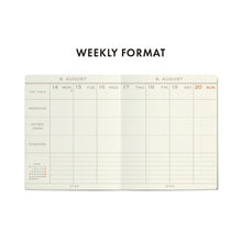 Load image into Gallery viewer, [SALE Price] HIGHTIDE 2024 October Start / 2025 January Start Planner 2025 Weekly Vertical A6 Reple Square Loose-leaf Refill Stylish Cute Adult Diary Schedule Book :4988342843171
