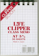 [10% OFF - Limited Time Offer] LIFE Notebooks - G Ring Notebook Clipper Memo A7, contact notebooks, kanji, cute, blank notebooks, ruled, a5, b5, schedule books, from Notebook Timekeeper :4990168044380