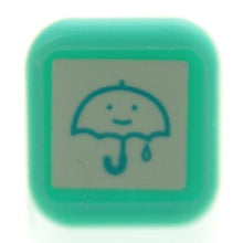 Load image into Gallery viewer, KODOMONOKAO Schedule Self-Inking Stamp - Rain Weather Stamp Pad Ink Cute Character Planner Illustration 6mm Reward Stamp Office Teacher Planner: 4990212006784
