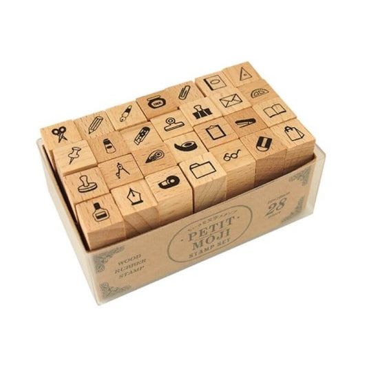 プチ文字スタンプセット 大 文具アイコン
