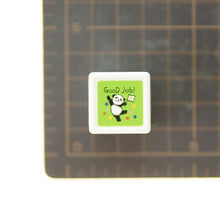 Load image into Gallery viewer, KODOMONOKAO Kodomo no Kao Stamp, Panda Mini Self-Inking Stamp, Good Job!, Stamp Pad, Ink, Cute, Character, Planner, Illustration, 6mm, 5 pieces, 3 pieces, Reward Stamp, Office, Teacher, Schedule Book, Planner Time Keeper: 4990212010910
