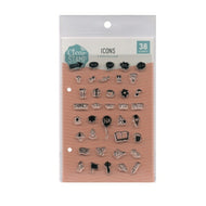 KODOMONOKAO こどものかお スタンプ ・ クリアスタンプシート/ICONS アイコン スタンプ台 インク かわいい キャラクター 手帳 イラスト 6mm 5個 3個 ごほうびスタンプ　事務　先生  スケジュール帳 手帳のタイムキーパー :4990212024641