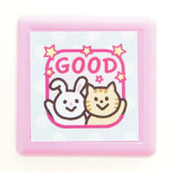 KODOMONOKAO こどものかお ｽﾀﾝﾌﾟ ･ ﾐﾆﾎﾟﾝｽﾀﾝﾌﾟ うさぎと猫 GOOD ｽﾀﾝﾌﾟ台 ｲﾝｸ かわいい ｷｬﾗｸﾀｰ 手帳 ｲﾗｽﾄ 6mm 5個 3個 ごほうびｽﾀﾝﾌﾟ 事務 先生 ｽｹｼﾞｭｰﾙ帳 手帳のﾀｲﾑｷｰﾊﾟｰ :4990212037924
