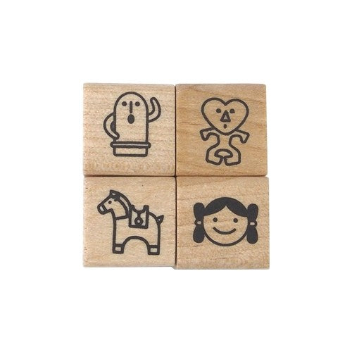 手帳はんこ部4Pセット 古代人