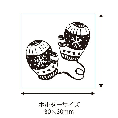 ＃レトロはんこ 小　手袋 0525-009 (有)こどものかお :4990212044090