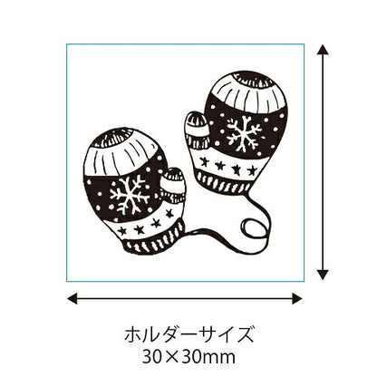 ＃レトロはんこ 小　手袋 0525-009 (有)こどものかお :4990212044090