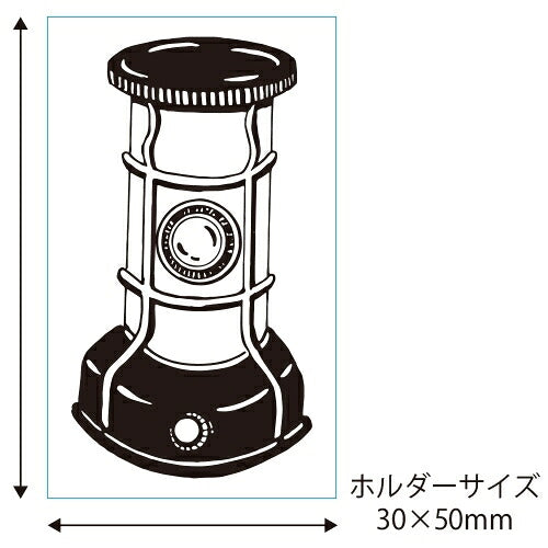 ＃レトロはんこ 中　ストーブ 0526-009 (有)こどものかお :4990212044298