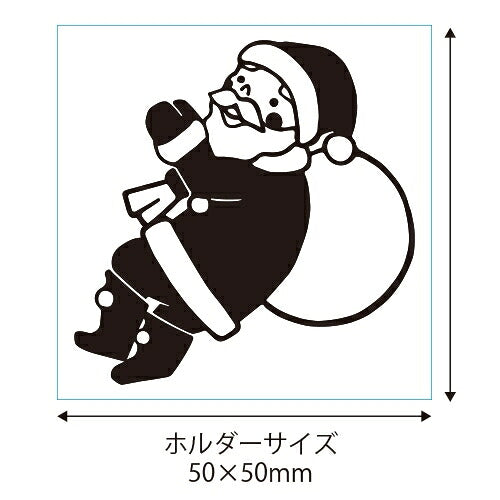 ＃レトロはんこ 大　サンタクロース 0527-002 (有)こどものかお :4990212044427
