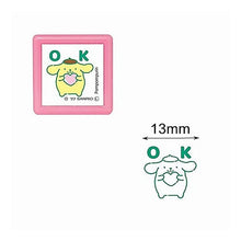 画像をギャラリービューアに読み込む, こどものかお サンリオキャラクターズ ミニポンスタンプ ポムポムプリン/OK/インクカラーみどり
