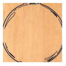 Load image into Gallery viewer, ＃クリスマスオーナメント風 シンプル丸型スタンプ 木製 #c :4990212047886
