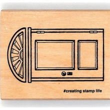 Load image into Gallery viewer, ＃アンティーク風ドアの木製スタンプ クラシック玄関デザイン #creating stamp life :4990212047893
