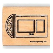 Load image into Gallery viewer, ＃アンティーク風ドアの木製スタンプ クラシック玄関デザイン #creating stamp life :4990212047893
