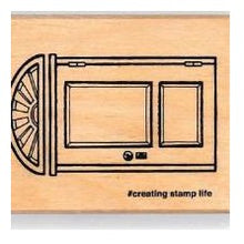 Load image into Gallery viewer, ＃アンティーク風ドアの木製スタンプ クラシック玄関デザイン #creating stamp life :4990212047893
