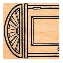 Load image into Gallery viewer, ＃アンティーク風ドアの木製スタンプ クラシック玄関デザイン #creating stamp life :4990212047893
