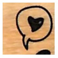 画像をギャラリービューアに読み込む, ＃ガナハヨウコ 木製スタンプ パンダのひょっこりラベル :4990212054525
