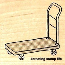 Load image into Gallery viewer, ＃こまけいこ スタンプ 台車 木製スタンプ #creating stamp life :4990212055829
