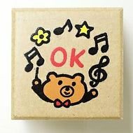 KODOMONOKAO こどものかお ｽﾀﾝﾌﾟ ･ ﾃｨｰﾁｬｰｽﾀﾝﾌﾟE OK くまさん ｽﾀﾝﾌﾟ台　ｵｰﾀﾞｰ　ｷｬﾗｸﾀｰ　かわいい　手帳　印鑑　ﾊﾝｺ  ｽｹｼﾞｭｰﾙ帳 手帳のﾀｲﾑｷｰﾊﾟｰ :4990212158544