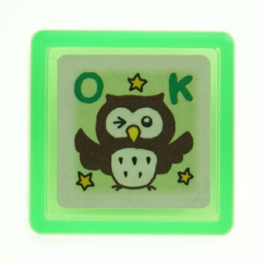 KODOMONOKAO こどものかお ｽﾀﾝﾌﾟ ･ ﾐﾆｽﾀﾝﾌﾟ浸透印 ふくろう OK ｽﾀﾝﾌﾟ台 ｲﾝｸ かわいい ｷｬﾗｸﾀｰ 手帳 ｲﾗｽﾄ 6mm 5個 3個 ごほうびｽﾀﾝﾌﾟ　事務　先生  ｽｹｼﾞｭｰﾙ帳 手帳のﾀｲﾑｷｰﾊﾟｰ :4990212342967