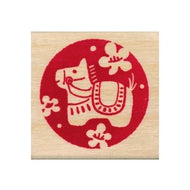 ＃こどものかお ニューイヤースタンプ　馬飾り梅丸 11293-006 こどものかお :4990212505461