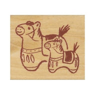 ＃こどものかお ニューイヤースタンプ　親子馬 11294-006 こどものかお :4990212505553