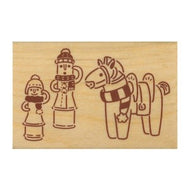 ＃こどものかお ニューイヤースタンプ　埴輪冬支度 11295-002 こどものかお :4990212505591