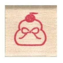 画像をギャラリービューアに読み込む, ＃こどものかお ニューミニワンポイントスタンプ 11021-084 鏡餅 こどものかお :4990212732843
