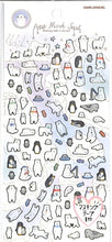 Load image into Gallery viewer, KAMIO JAPAN Stickers - Petite Mark Seal Polar Bear Everyday Sticker Book Lucky Bag Schedule Deco Sticker Diary Animal Character Seal Bear Polar Bear Zoo Aquarium Schedule Book - Diary Timekeeper: 4991277023693
