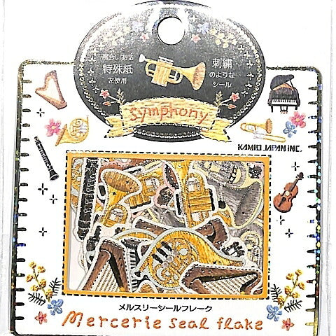 KAMIO JAPAN ｶﾐｵｼﾞｬﾊﾟﾝ ｼｰﾙ ･ PM MERCERIEｼｰﾙﾌﾚｰｸ SYMPHONY 楽器  ｽｹｼﾞｭｰﾙ帳 手帳のﾀｲﾑｷｰﾊﾟｰ :4991277089378