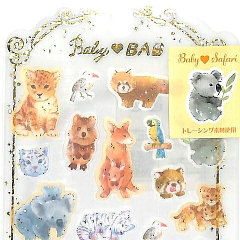 KAMIO JAPAN ｶﾐｵｼﾞｬﾊﾟﾝ ｼｰﾙ ･ PM BABY BABｼｰﾙ SAFARI ｻﾌｧﾘ 野生動物 ｼｰﾙ帳 福袋 ｽｹｼﾞｭｰﾙ ﾃﾞｺ ｽﾃｯｶｰ ﾀﾞｲｱﾘｰ ごほうび 花 ｱﾙﾌｧﾍﾞｯﾄ  ｽｹｼﾞｭｰﾙ帳 手帳のﾀｲﾑｷｰﾊﾟｰ :4991277090367