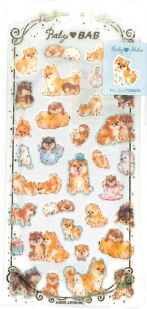 KAMIO JAPAN ｶﾐｵｼﾞｬﾊﾟﾝ ｼｰﾙ ･ PM BABY BABｼｰﾙ SHIBA 柴犬 豆柴 ｼｰﾙ帳 福袋 ｽｹｼﾞｭｰﾙ ﾃﾞｺ ｽﾃｯｶｰ ﾀﾞｲｱﾘｰ ごほうび 花 ｱﾙﾌｧﾍﾞｯﾄ  ｽｹｼﾞｭｰﾙ帳 手帳のﾀｲﾑｷｰﾊﾟｰ :4991277090411