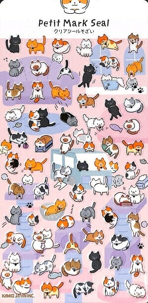 KAMIO JAPAN ｶﾐｵｼﾞｬﾊﾟﾝ ｼｰﾙ ･ PMﾌﾟﾁﾏｰｸｼｰﾙ/ﾈｺ ｷｬｯﾄ 猫 ｼｰﾙ帳 福袋 丸 おしゃれ ｱﾙﾊﾞﾑ ﾃﾞｺﾚｰｼｮﾝ ﾊｰﾄ 大量 ｽﾃｯｶｰ ｽﾏﾎ ごほうび 花 かわいい  ｽｹｼﾞｭｰﾙ帳 手帳のﾀｲﾑｷｰﾊﾟｰ :4991277245330