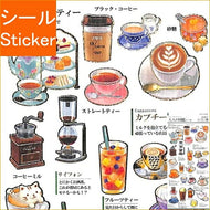 KAMIOJAPAN ｶﾐｵｼﾞｬﾊﾟﾝ ｼｰﾙ ･ PM大人の図鑑ｼｰﾙ/お茶とｺｰﾋｰ ｼｰﾙ帳 福袋 丸 おしゃれ ｱﾙﾊﾞﾑ ﾃﾞｺﾚｰｼｮﾝ ﾊｰﾄ 大量 ｽﾃｯｶｰ ｽﾏﾎ ごほうび 花 かわいい  ｽｹｼﾞｭｰﾙ帳 手帳のﾀｲﾑｷｰﾊﾟｰ :4991277416884