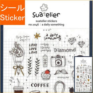S&C Corporation S&Cｺｰﾎﾟﾚｰｼｮﾝ ｼｰﾙ ･ 1046-A Daily something 手描きｲﾗｽﾄ ｽｲｰﾂ お菓子 ｼｰﾙ帳 福袋 丸 おしゃれ ｱﾙﾊﾞﾑ ﾃﾞｺﾚｰｼｮﾝ ﾊｰﾄ 大量 ｽﾃｯｶｰ ｽﾏﾎ ごほうび 花 かわいい ｽｹｼﾞｭｰﾙ帳 手 :8809395491477